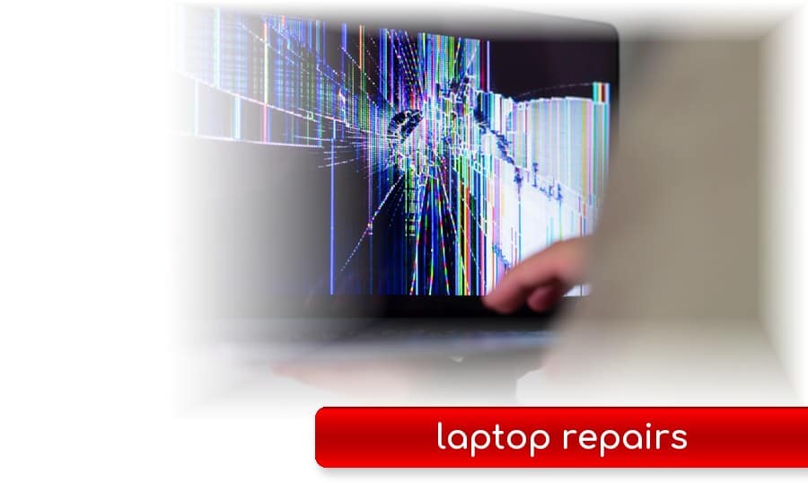 Laptop repairs Gold Coast Laptop with a cracked screen - laptop screen repairs on the Gold Coast